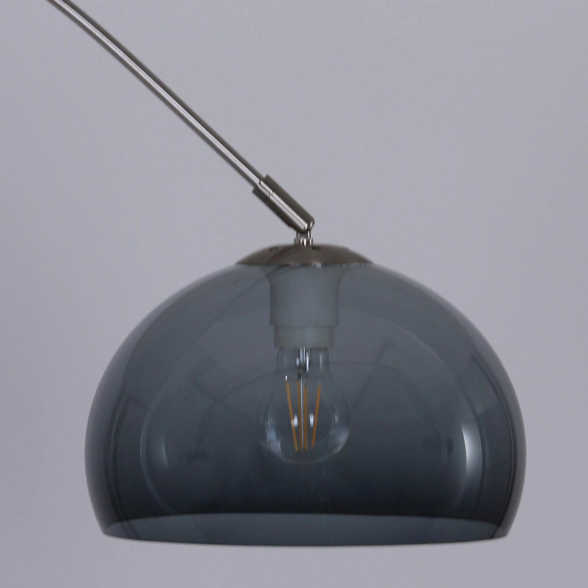 Arc lamp Stresa zwart met smoke glas Steinhauer 8712746116489