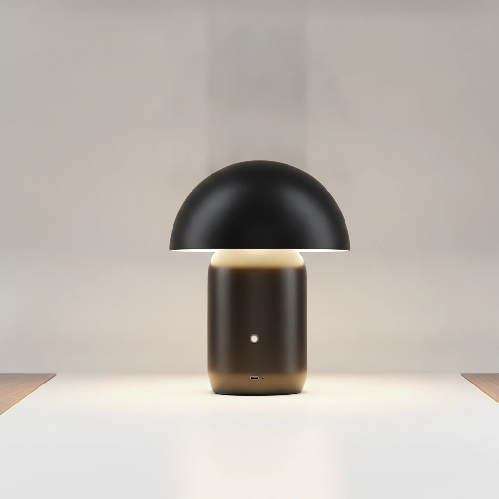 Design tafellamp Pois oplaadbaar zwart