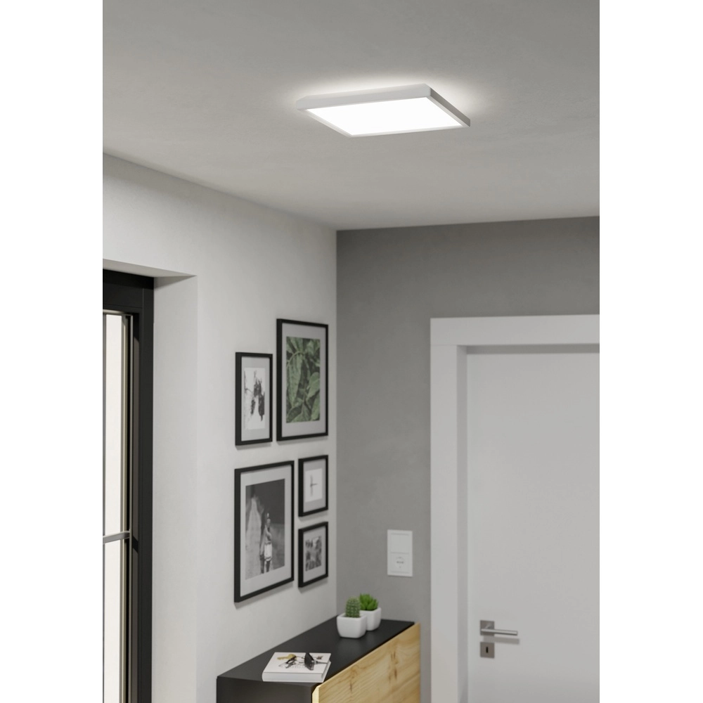 Badkamer plafondlamp Rovito vierkant - wit - 29x29cm Eglo 9008606329946