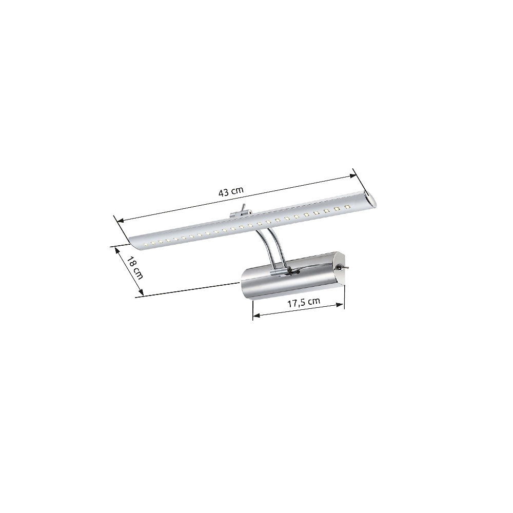 Schilderijlamp Picture I chroom Globo 9007371291625