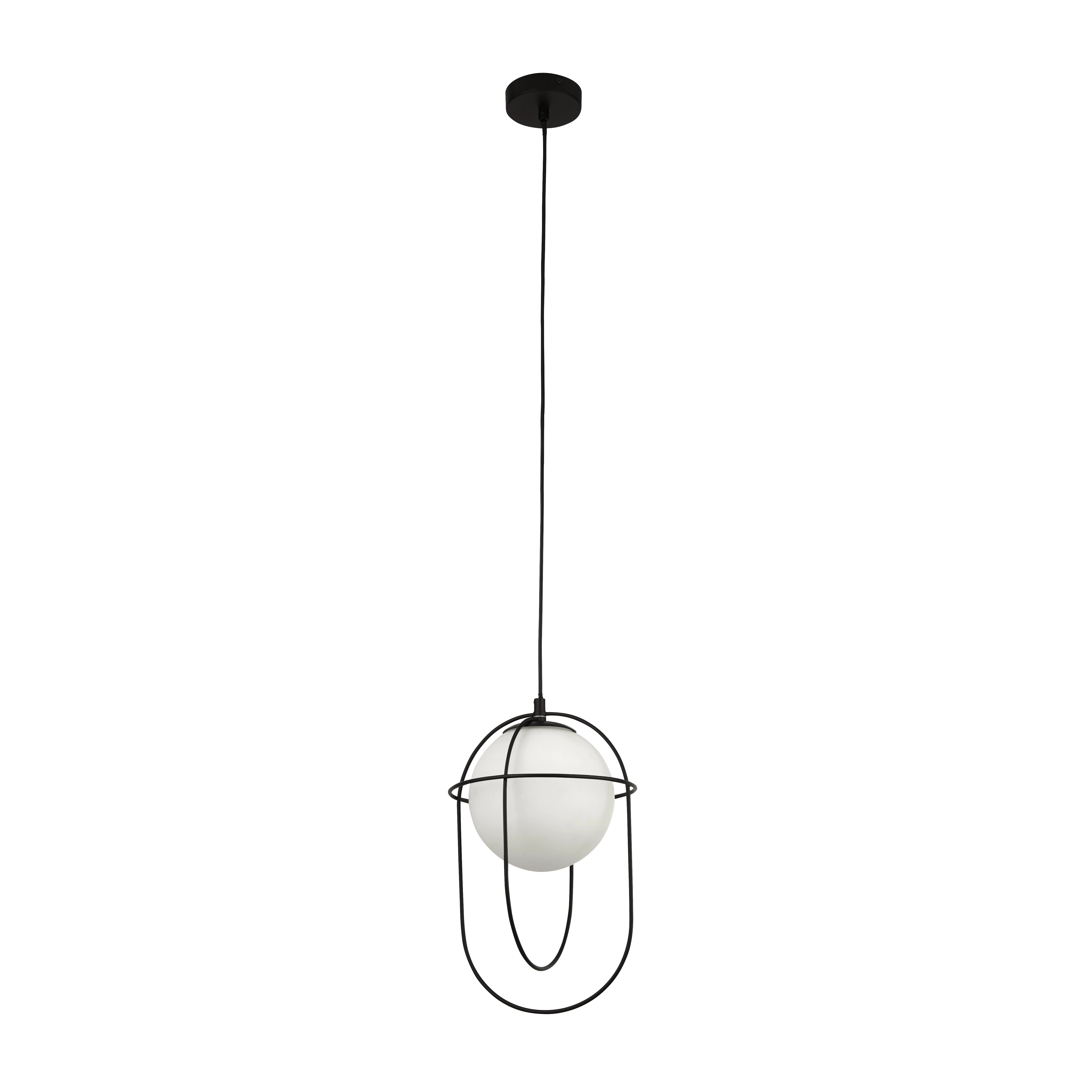 Hanglamp Axis zwart met wit Searchlight 5053423167510