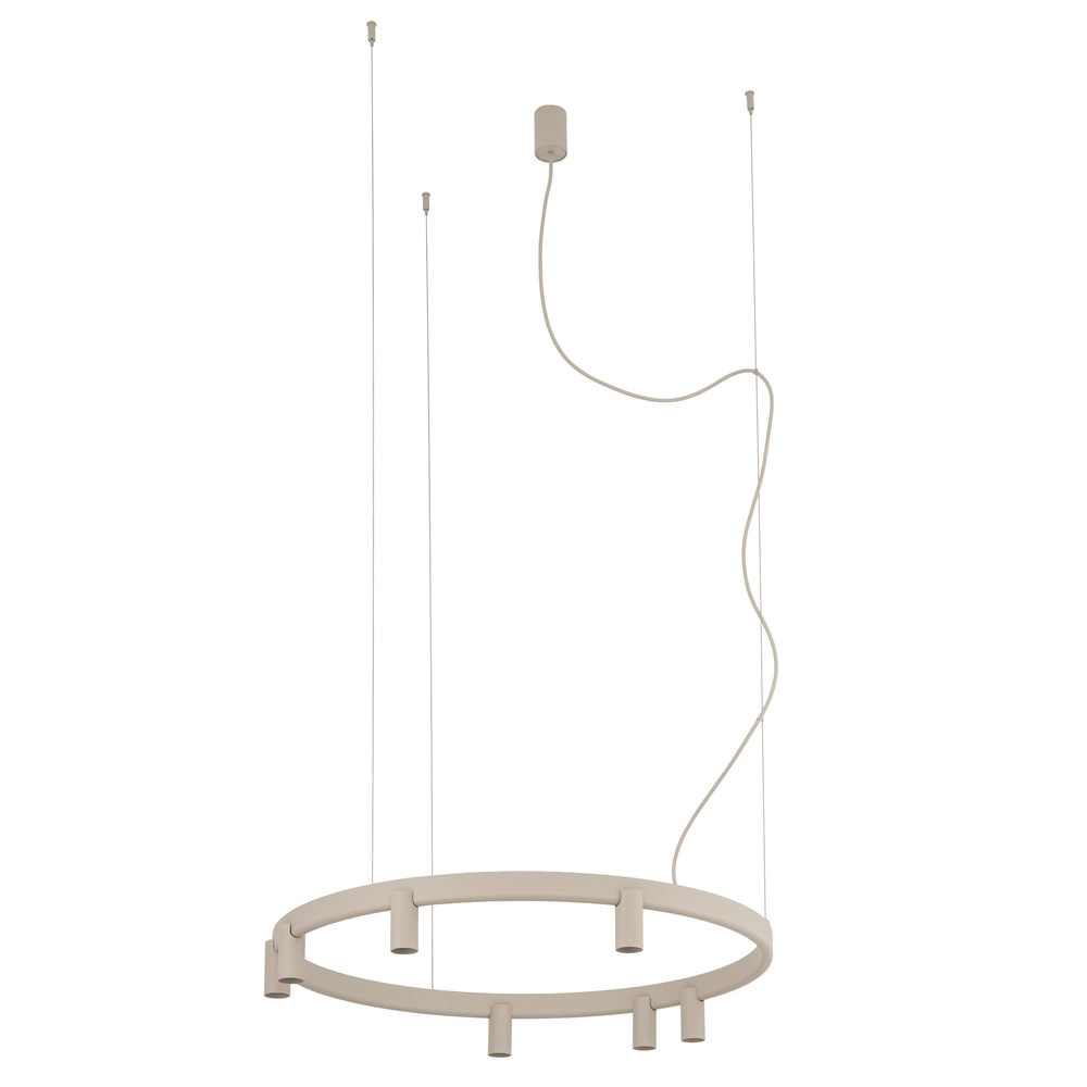 Design hanglamp Fourty zand bruin Ø 80cm Lyora 5903139122849