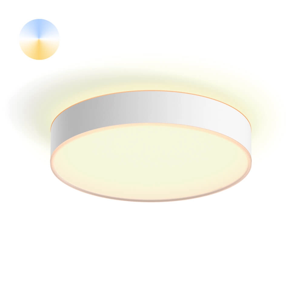 Plafondlamp Hue Enrave M - White Ambiance Ø 38,1cm wit