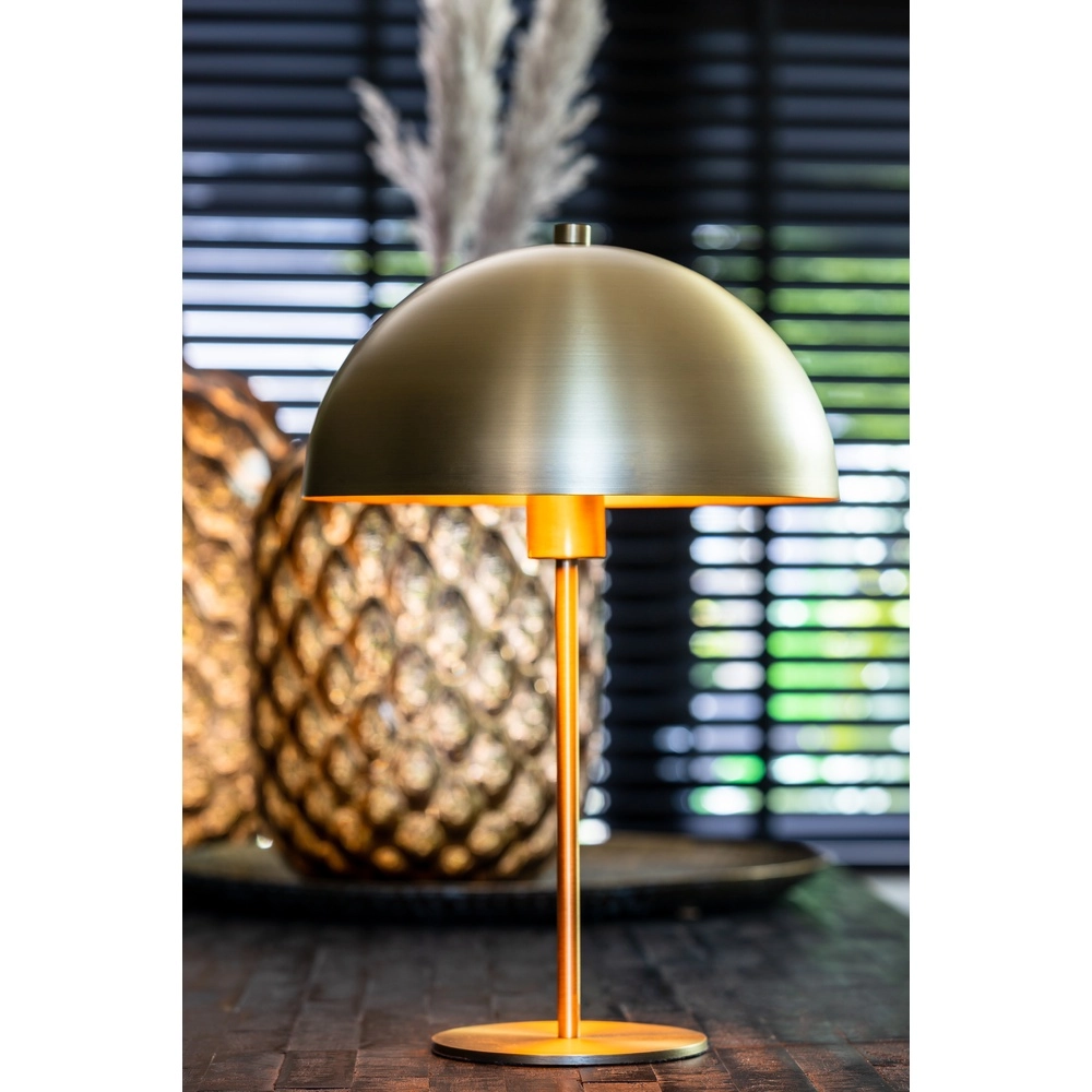 Tafellamp Merel messing mat Ø 29,5cm Light & Living 8717807314262