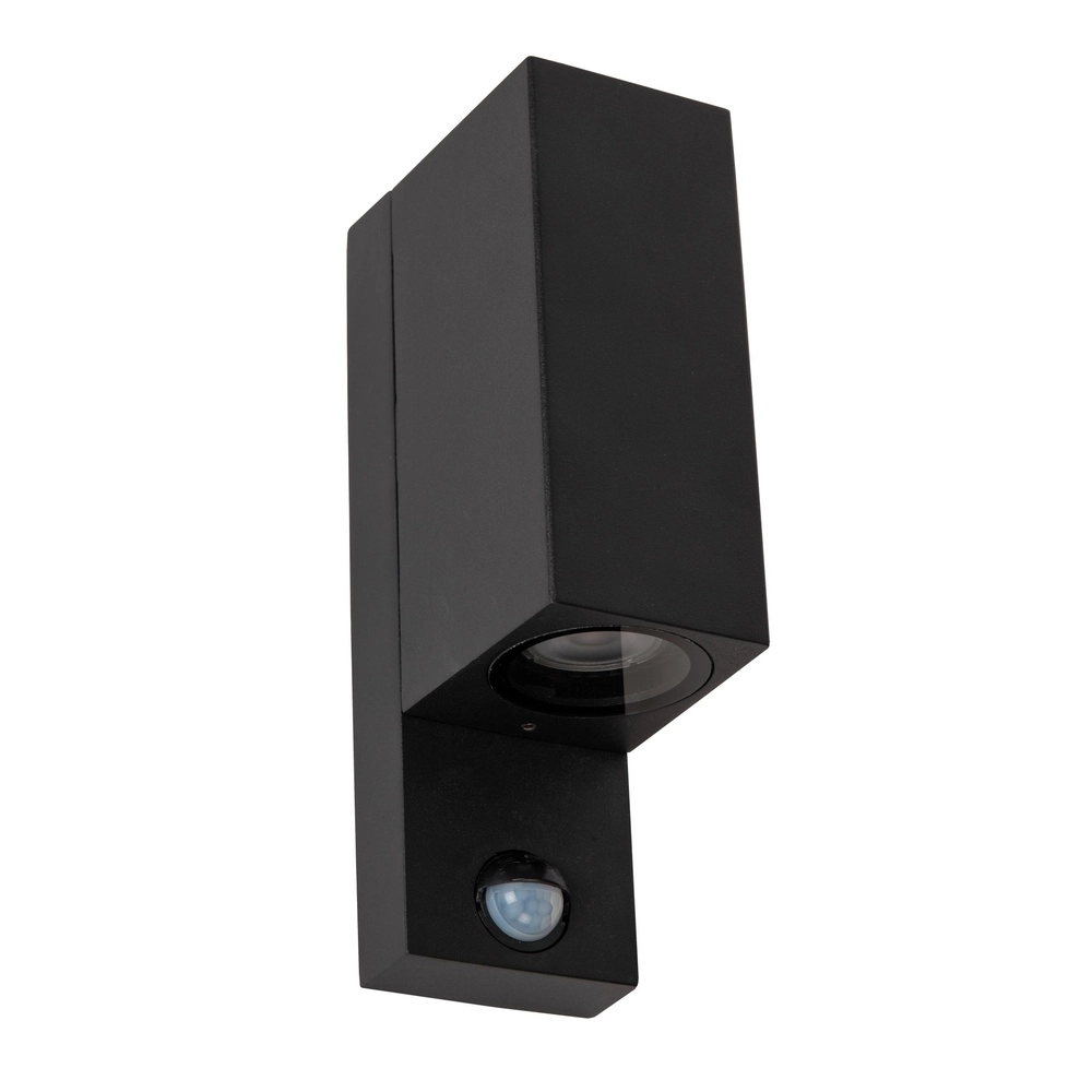 Design wandspot Zaro up & down zwart met sensor