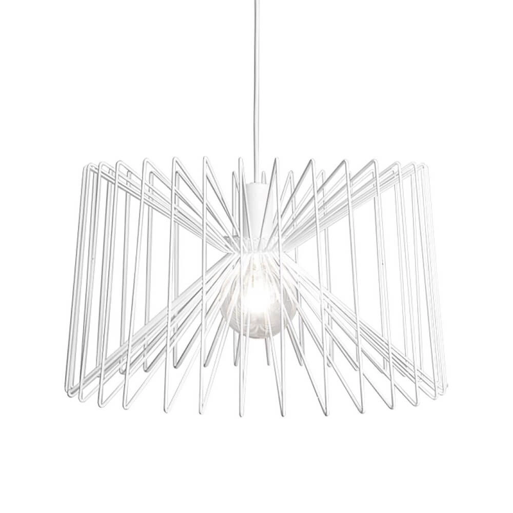 Witte draadlamp Ness Ø 45cm