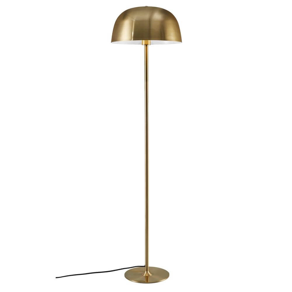 Strakke vloerlamp Cera messing Ø 36cm Nordlux 5704924001338