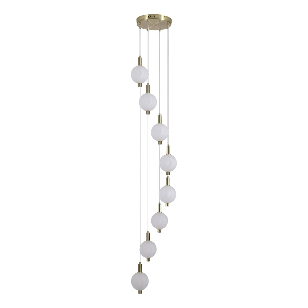 Design hanglamp Luminique 8-lichts Searchlight 5053423297200