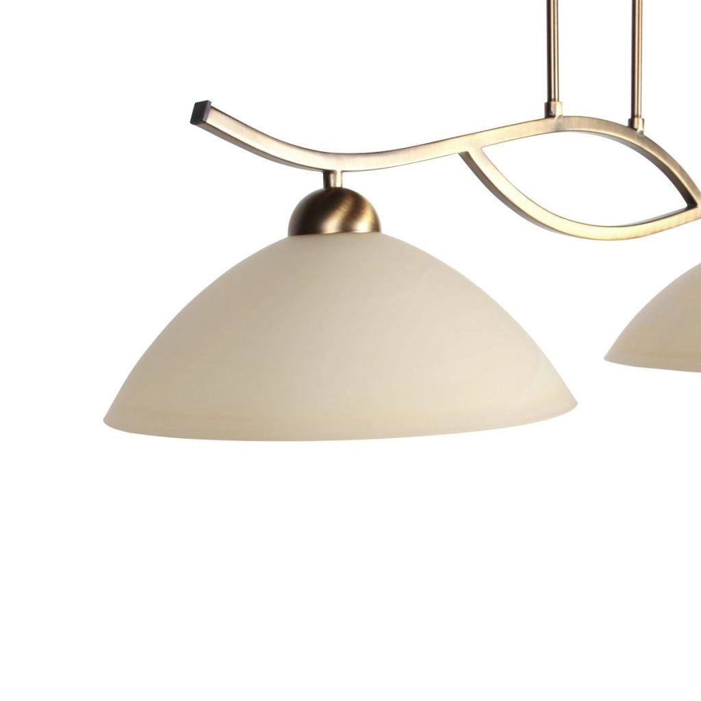 Klassieke hanglamp Anthea 2-lichts brons Steinhauer 8712746180206