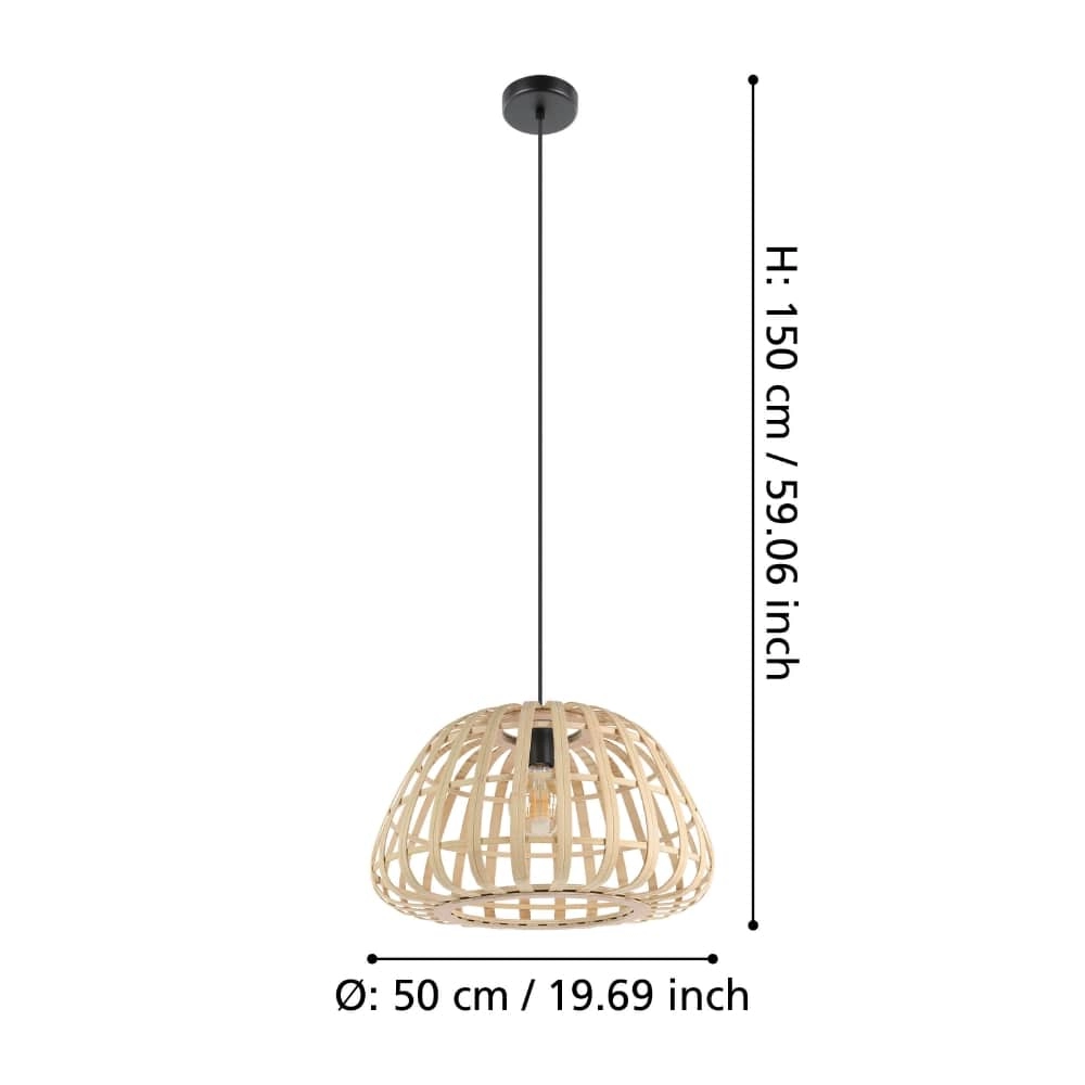 Rotan hanglamp Montezuelo Ø 50cm Stars of Light 9008606240500