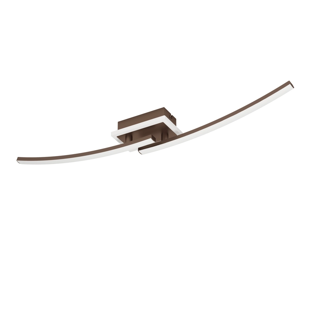 Plafondlamp Lungolago Led - brons - vierkant