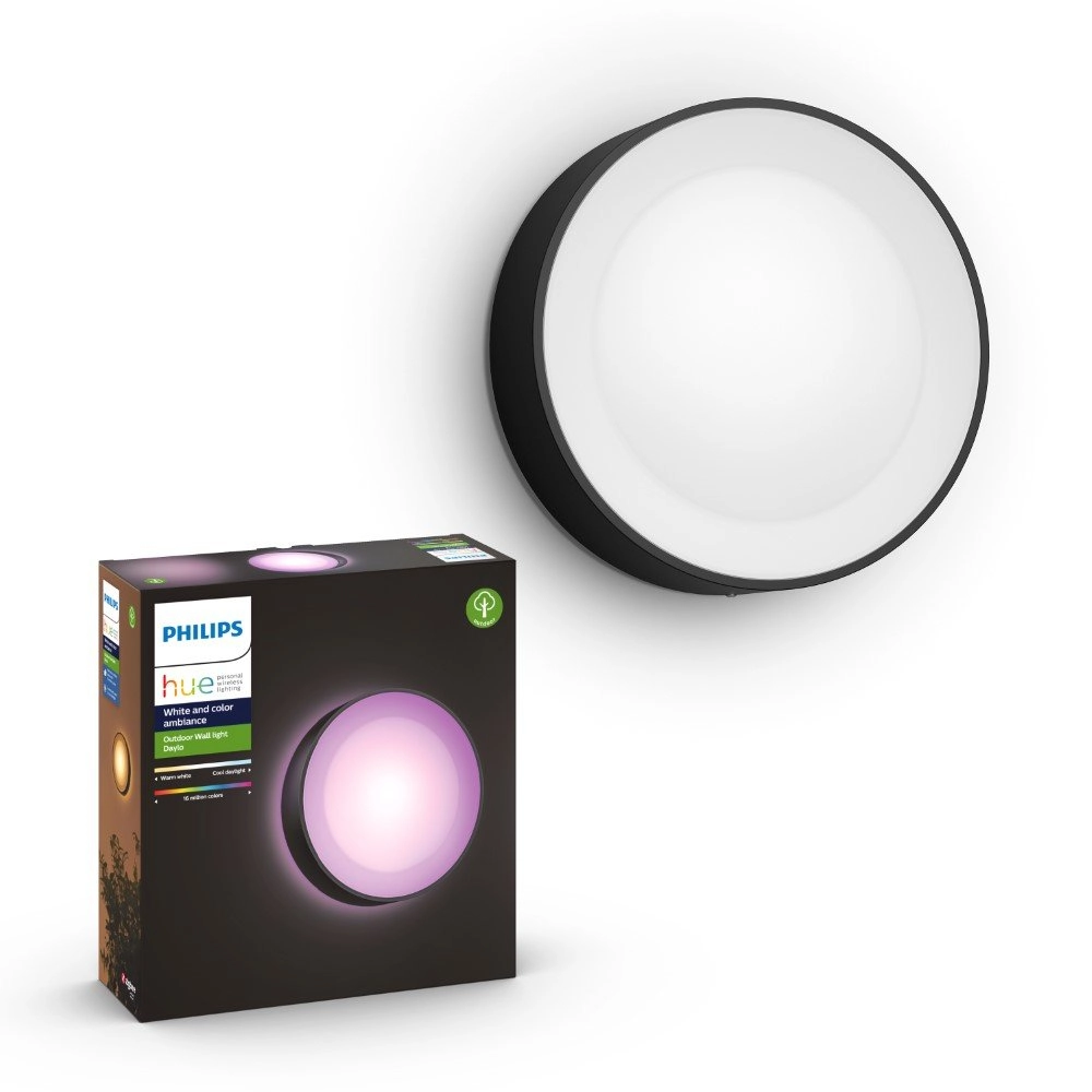 Ronde buitenlamp Hue Daylo zwart Philips 8718696174401