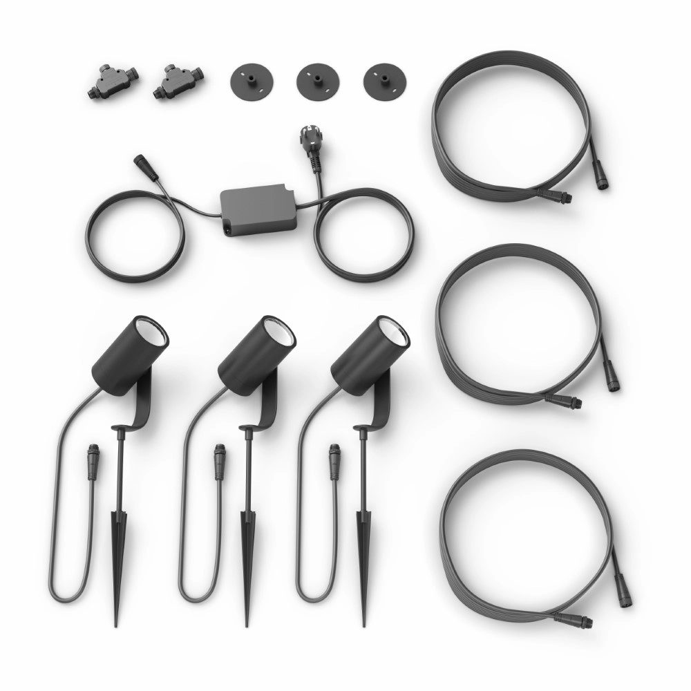 Tuinspot set Hue Lily 24volt - met 3 spots Philips 8718696167960