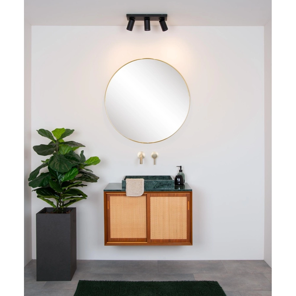 Plafondspot Taylor IP44 3-lichts zwart Lucide 5411212092656