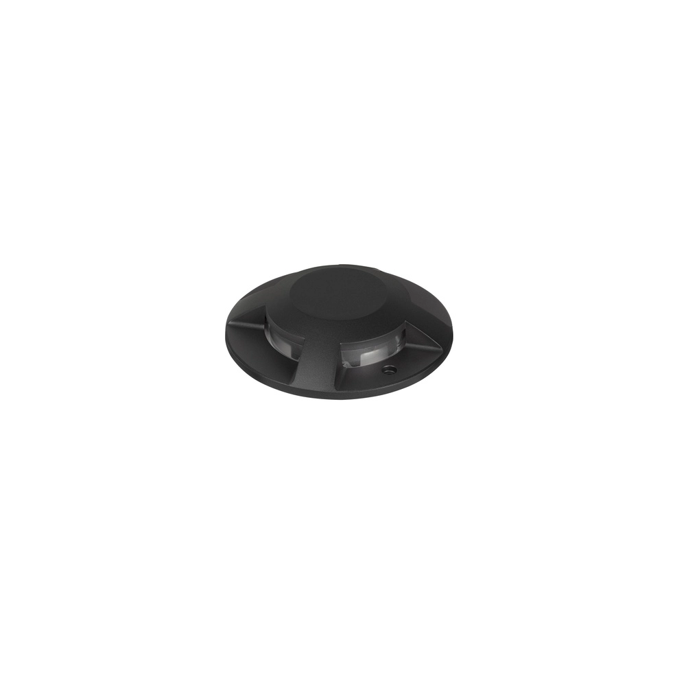 Platte opbouw grondspot Grado zwart - 13W Lyora 5212017497918