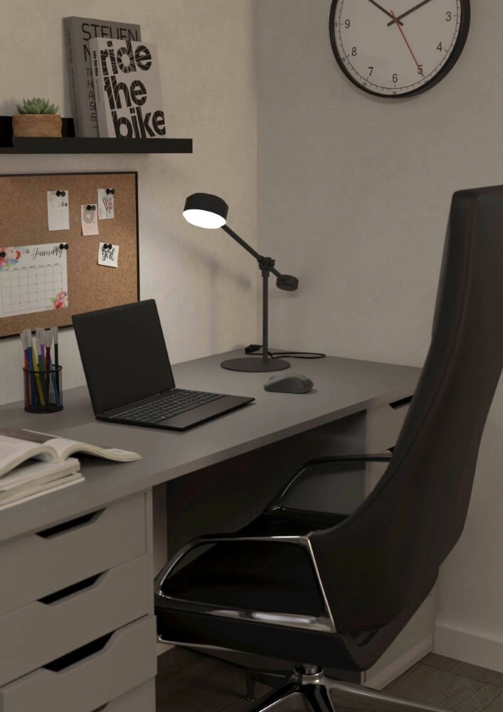 Led bureaulamp Clavellina zwart Eglo 9008606241101