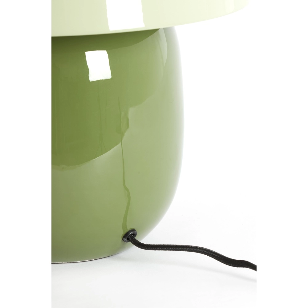 Slaapkamer tafellamp Mimosa glanzend groen Light & Living 8717807816292