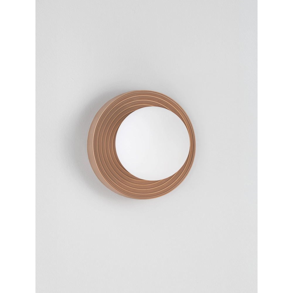 Wandlamp Orbique karamel Ø 22cm Lyora 5212017483898