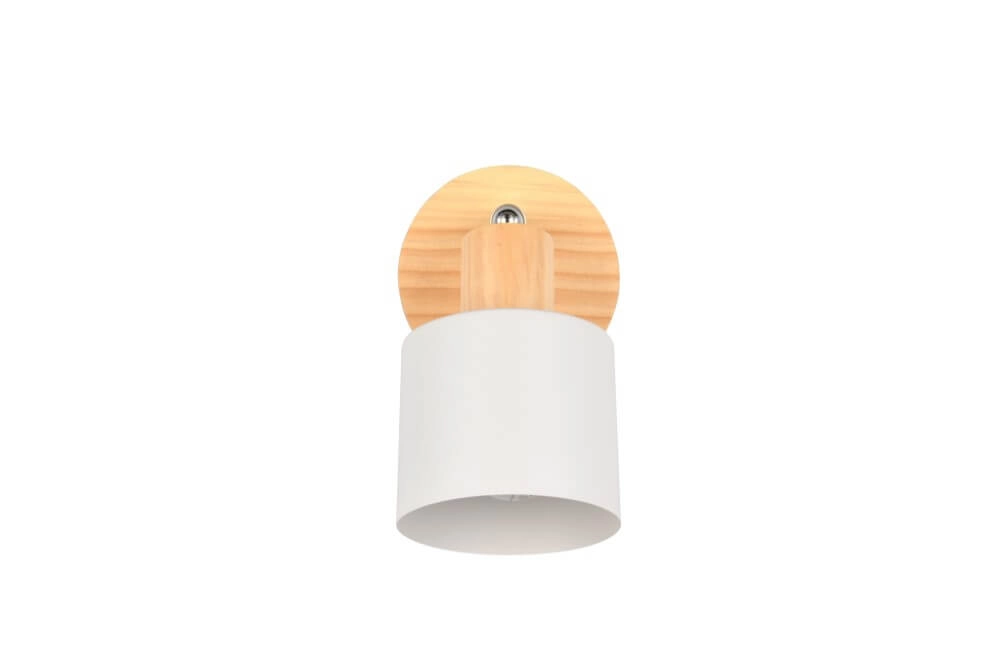 Enkele plafondlamp Shanti met houtlook Trio 4017807615715