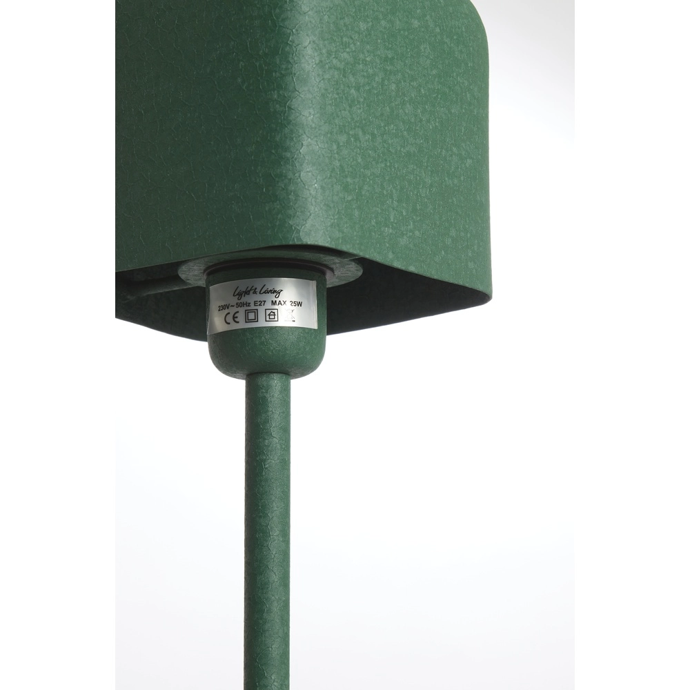 Nachtkastlamp Elenie 13x13cm - mat donker groen Light & Living 8717807818678