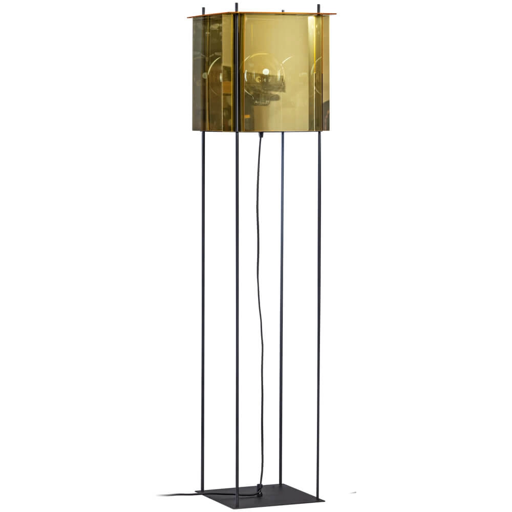 Vierkante vloerlamp Cube 130cm