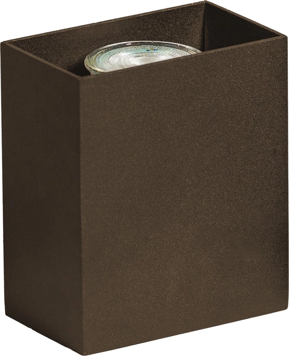 Wandspot up of down Minke 1x GU10 - anodic brown