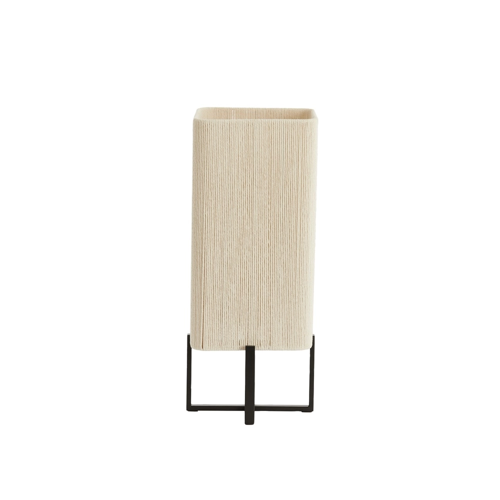 Tafellamp Wyn 50,5cm - crème touw met zwart