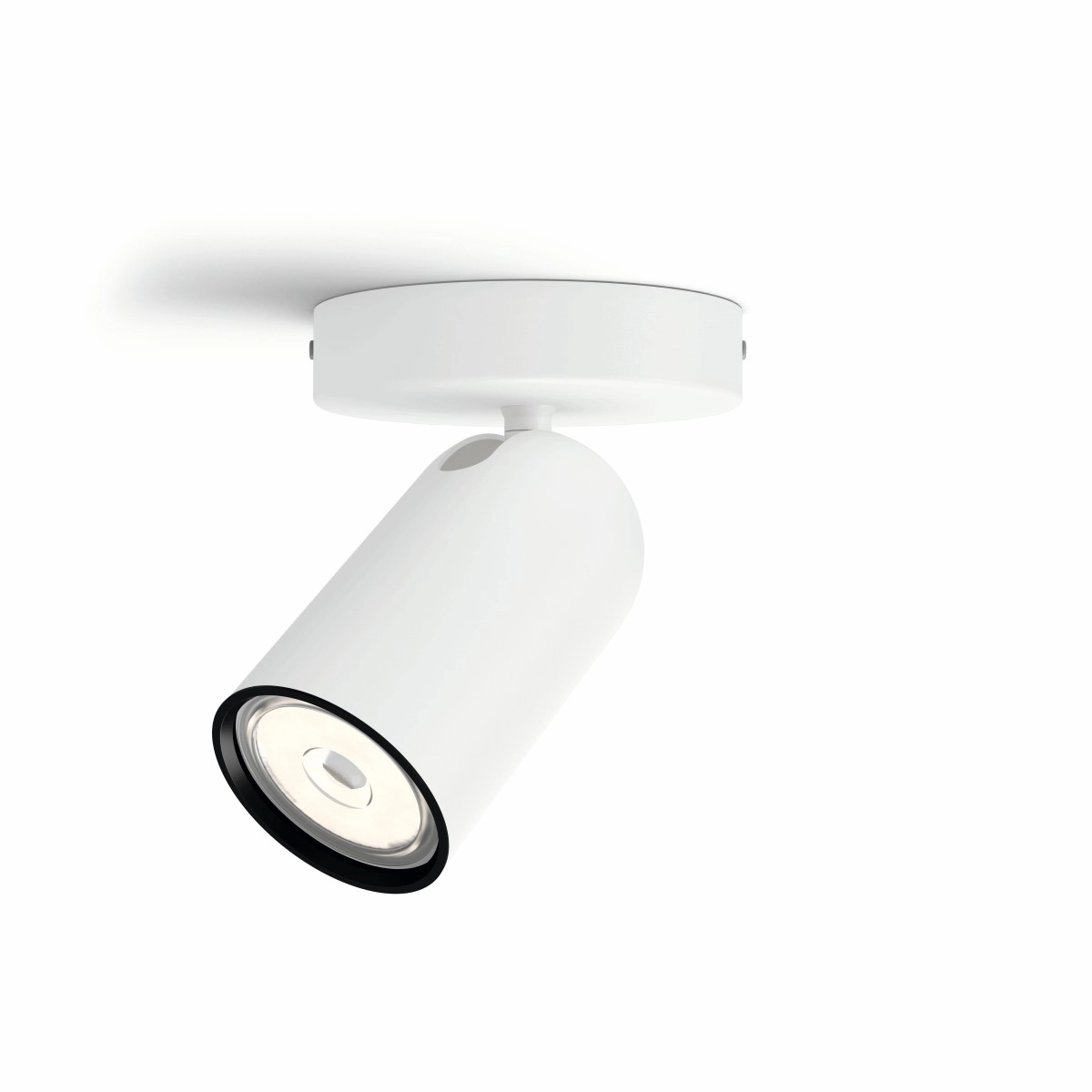 Spotlamp Pongee wit