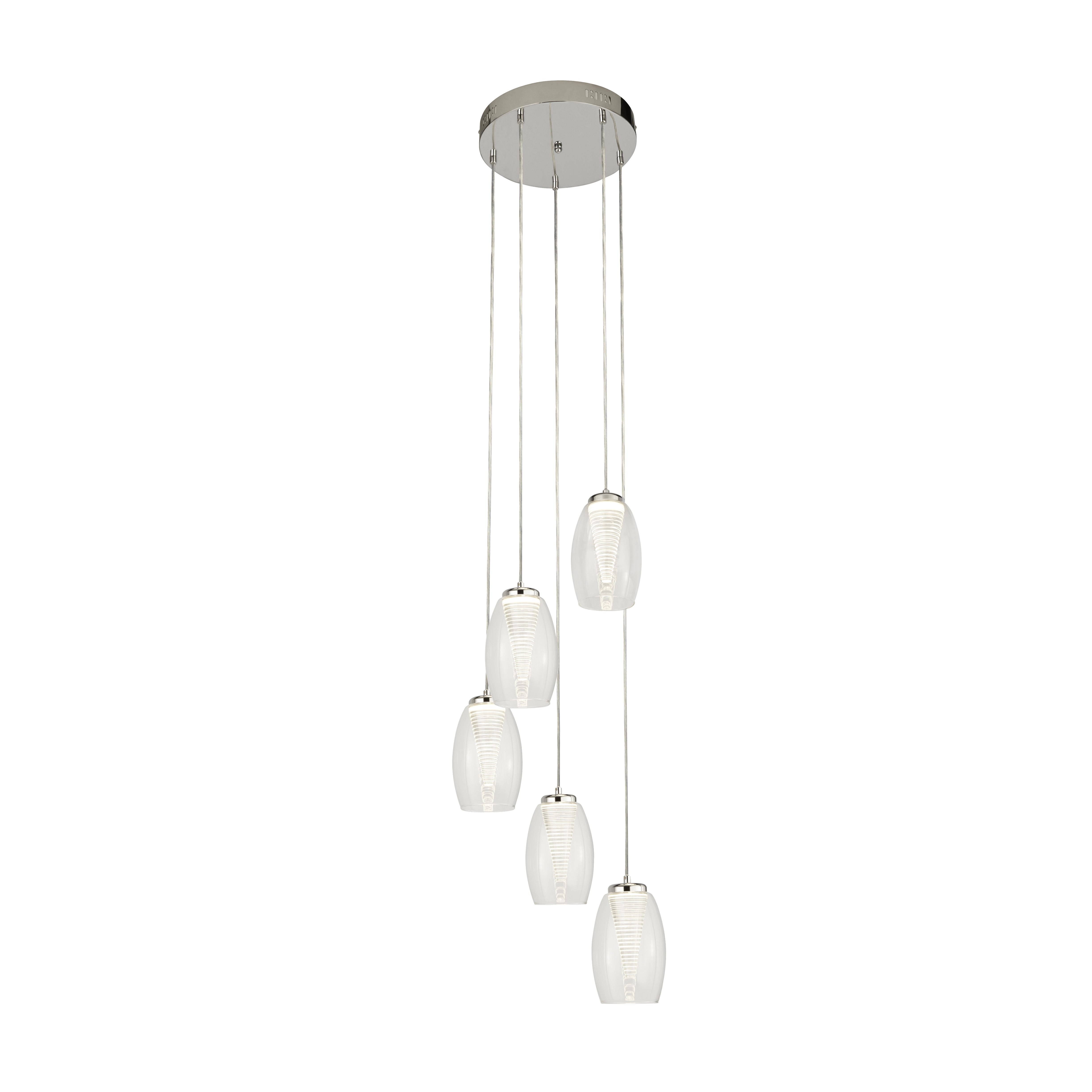 5-lichts vide hanglamp Cyclone 5-lichts Searchlight 5053423174440