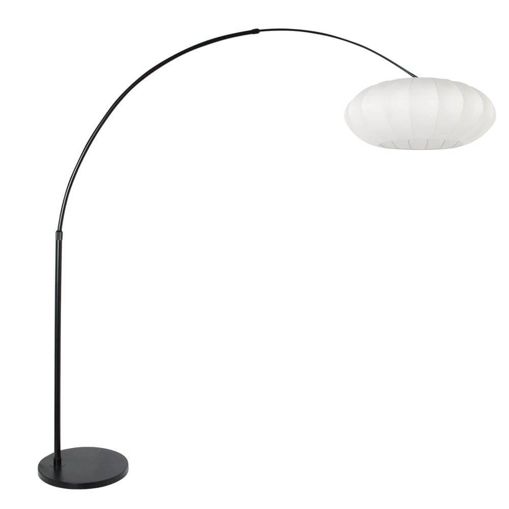 Booglamp Sparkled Light zwart met witte kap