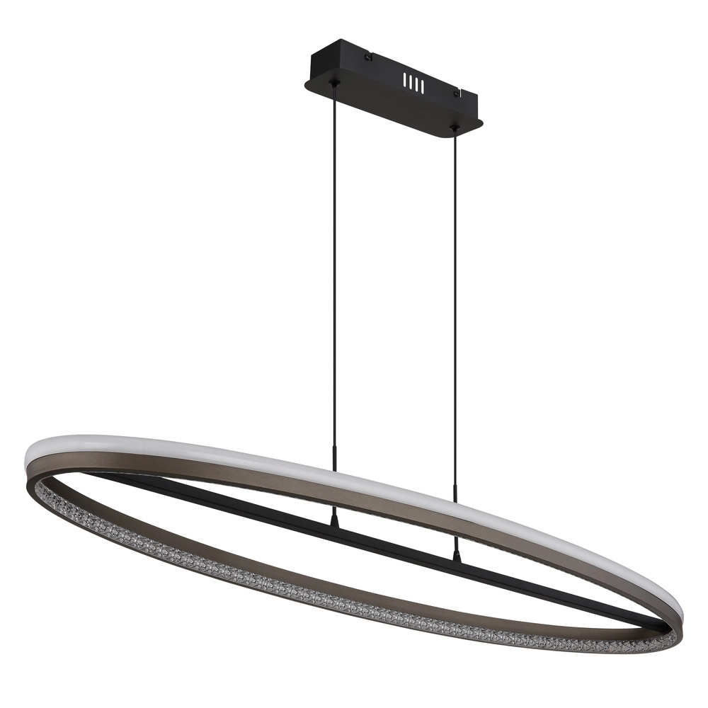 Design hanglamp Della ovaal zwart Globo 9007371474738
