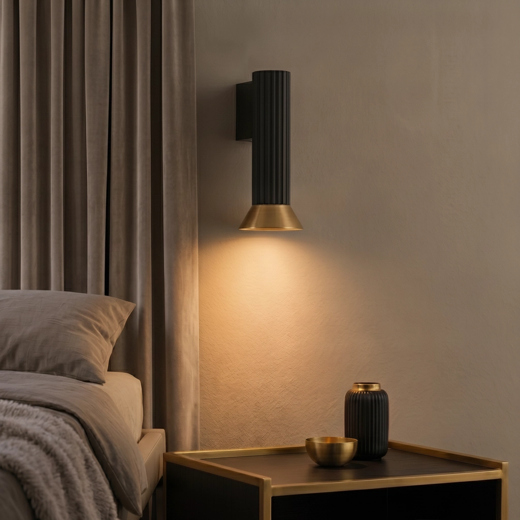 Wandspot Luvia zwart met goud