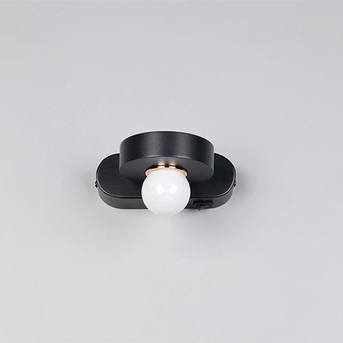 Wandlamp Arpino zwart 15cm Trio 4017807683639