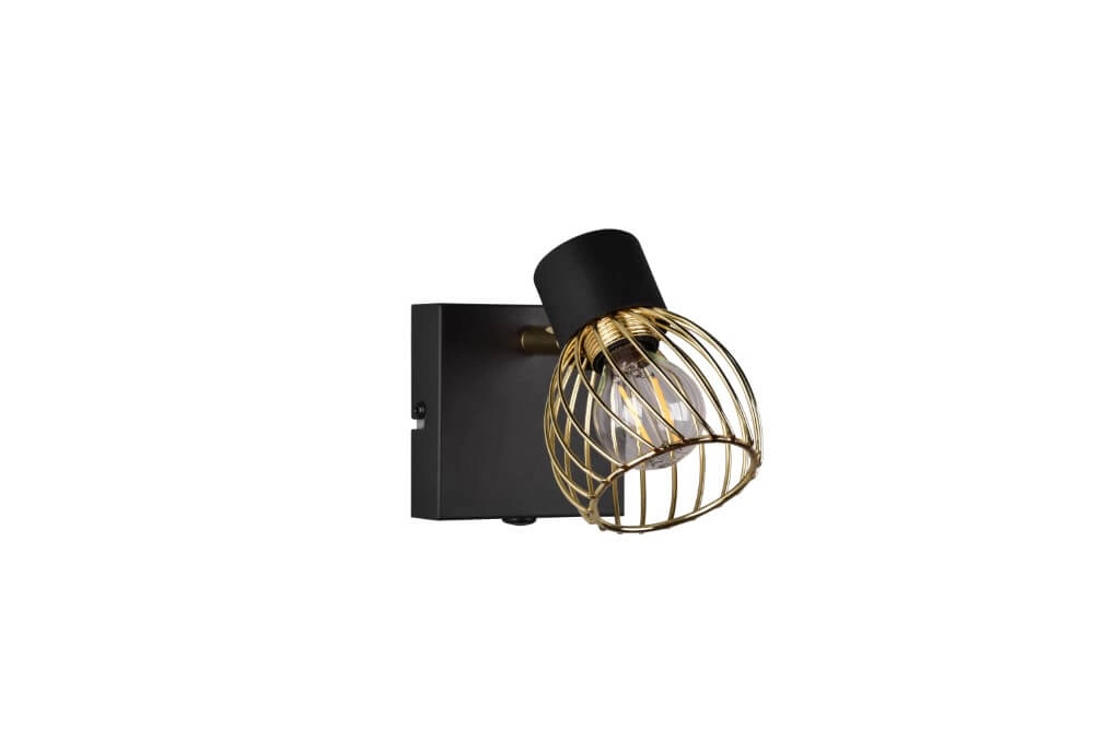 Design wandlamp Ardon zwart met goud