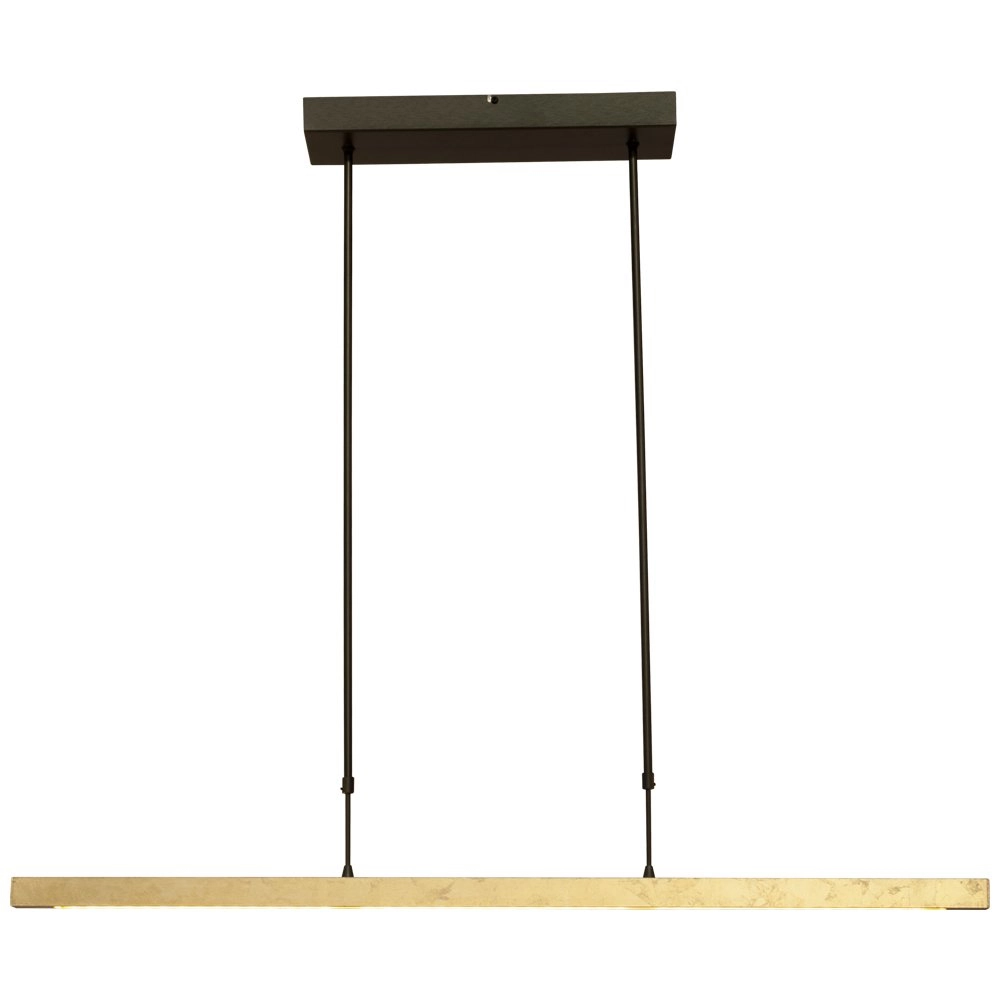 Zwarte hanglamp Real 3 100cm met goud