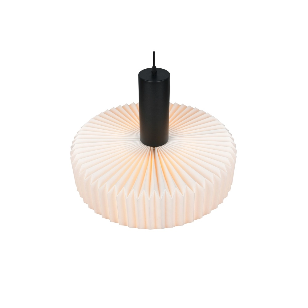Moderne hanglamp Lamora zwart met wit Trio 4017807702323