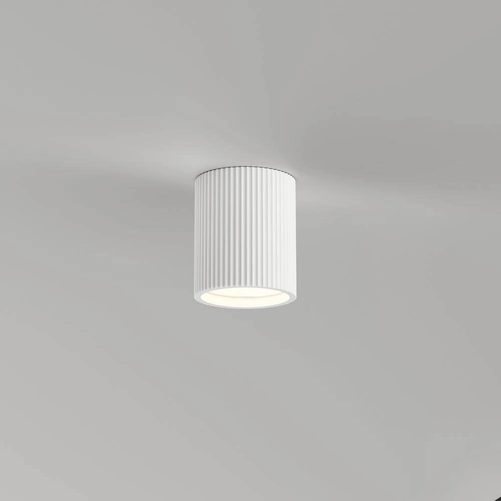 Overschilderbare plafondlamp Toulouse ribbels