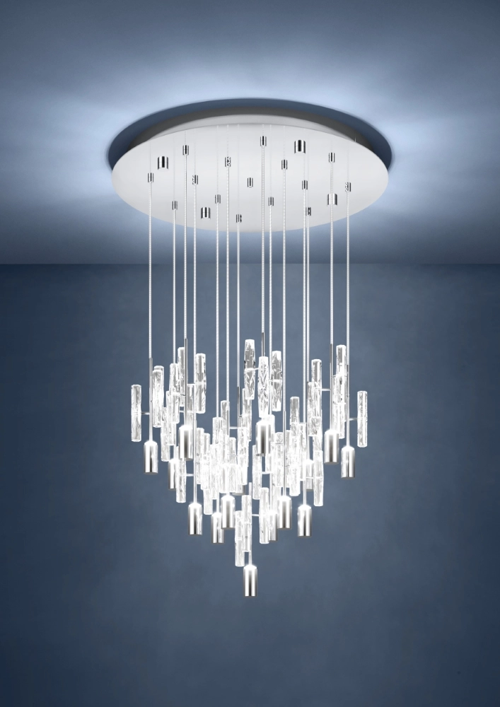 Unieke hanglamp Alemdina chroom 3-staps CCT Stars of Light 9008606360093