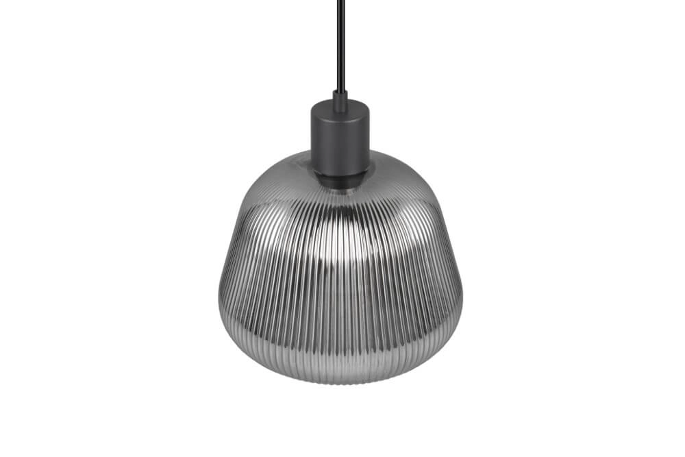 Hanglamp Tarifa met geribbeld glas Trio 4017807615791