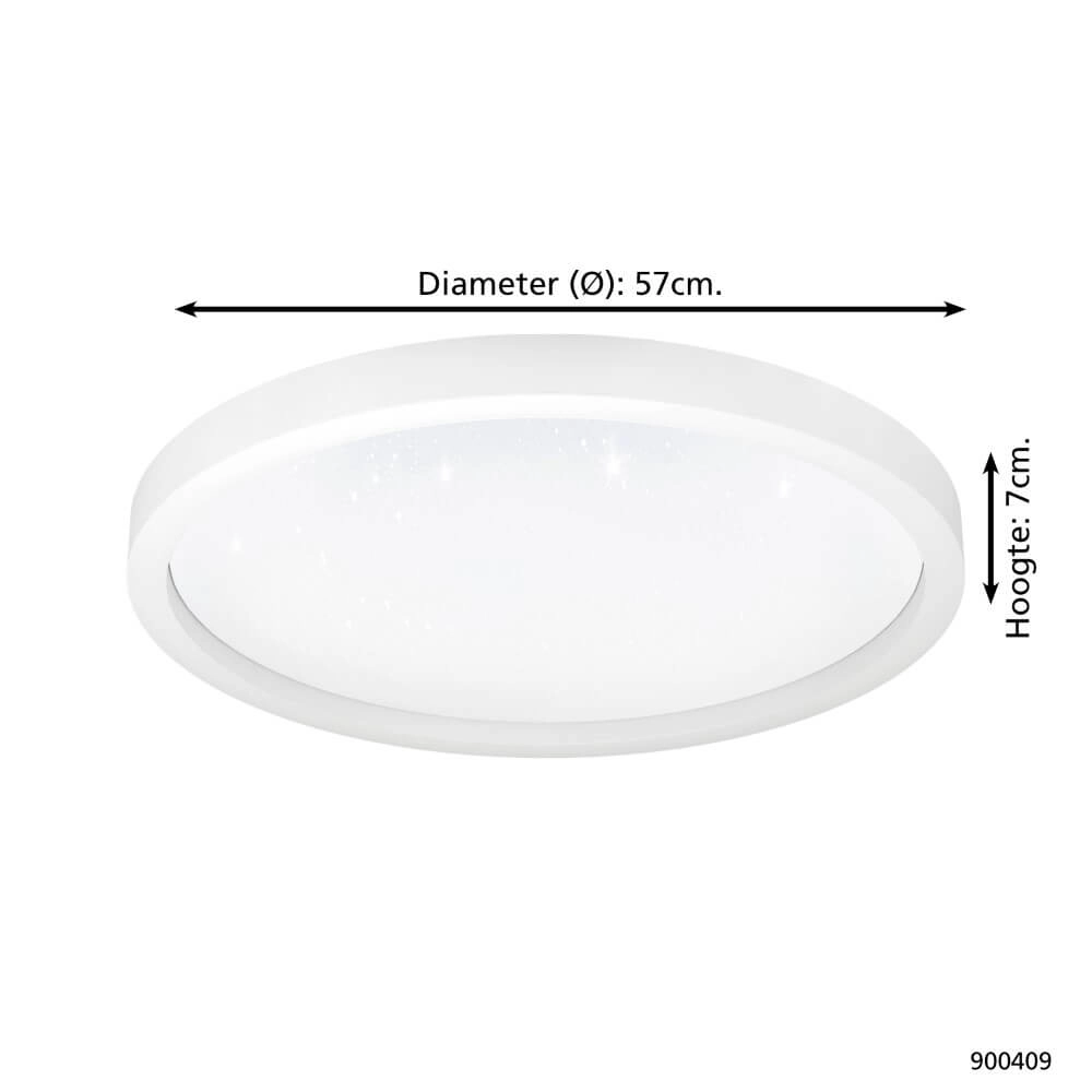 Plafonnière Zigbee Montemorelos-Z Ø 57cm wit Eglo 9008606243822