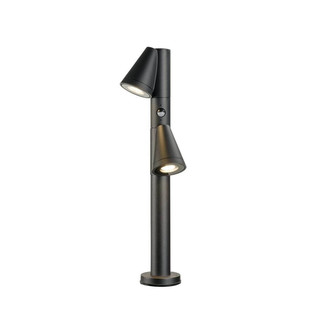 Padverlichting T-Tube 70 Pole 70cm zwart dubbel met sensor SLV 4024163291583