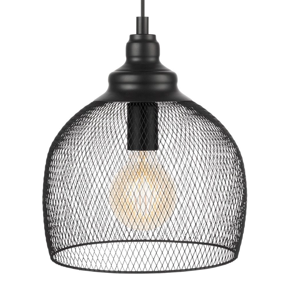 Hanglamp Straiton 28cm 28cm zwart