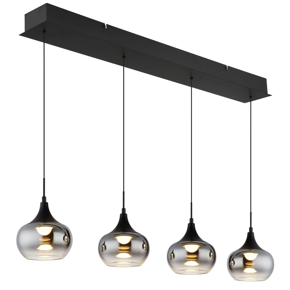 Design hanglamp Lui 4-lichts zwart