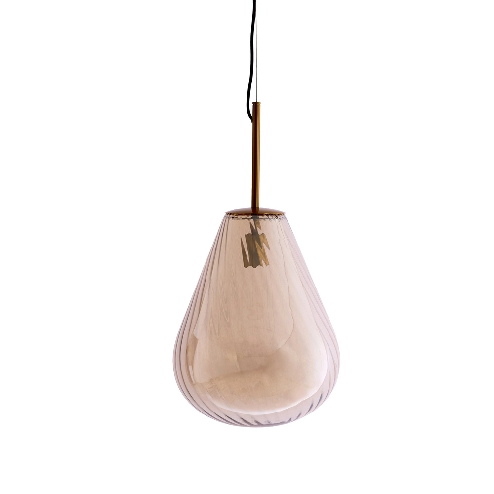 Glazen hanglamp Leona Ø 33cm - amber glas