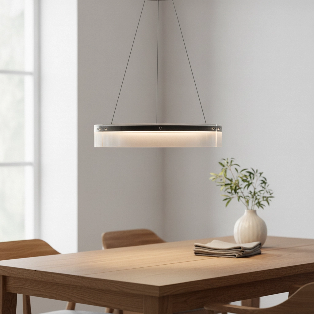 Design hanglamp Pauline zwart met glas Ø 70cm