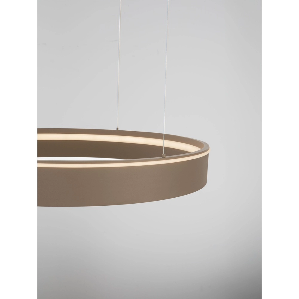 Moderne hanglamp Olivia zand bruin Ø 78cm Lyora 5212017494191