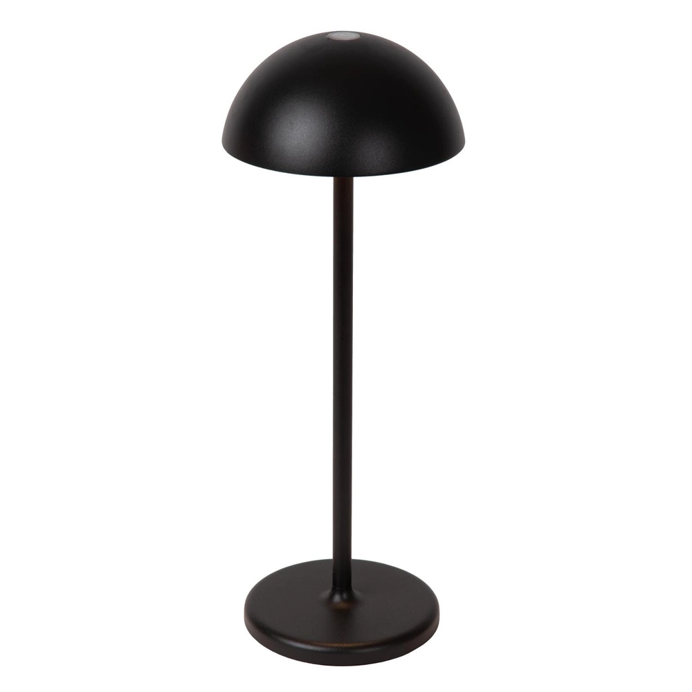 Oplaadbare tafellamp Joy IP54 zwart Lucide 5411212151940