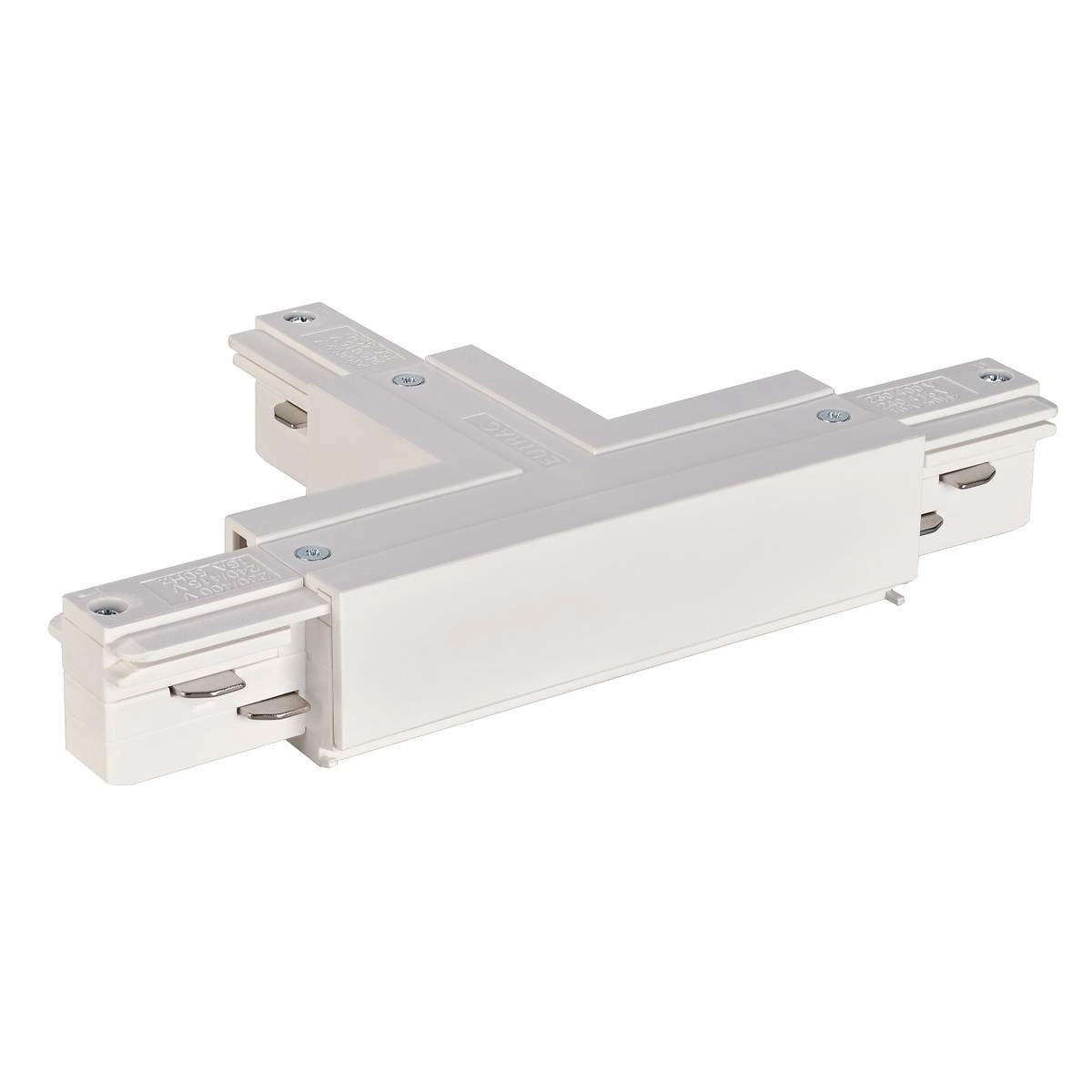 3-fase T-Connector 2 aarde links wit