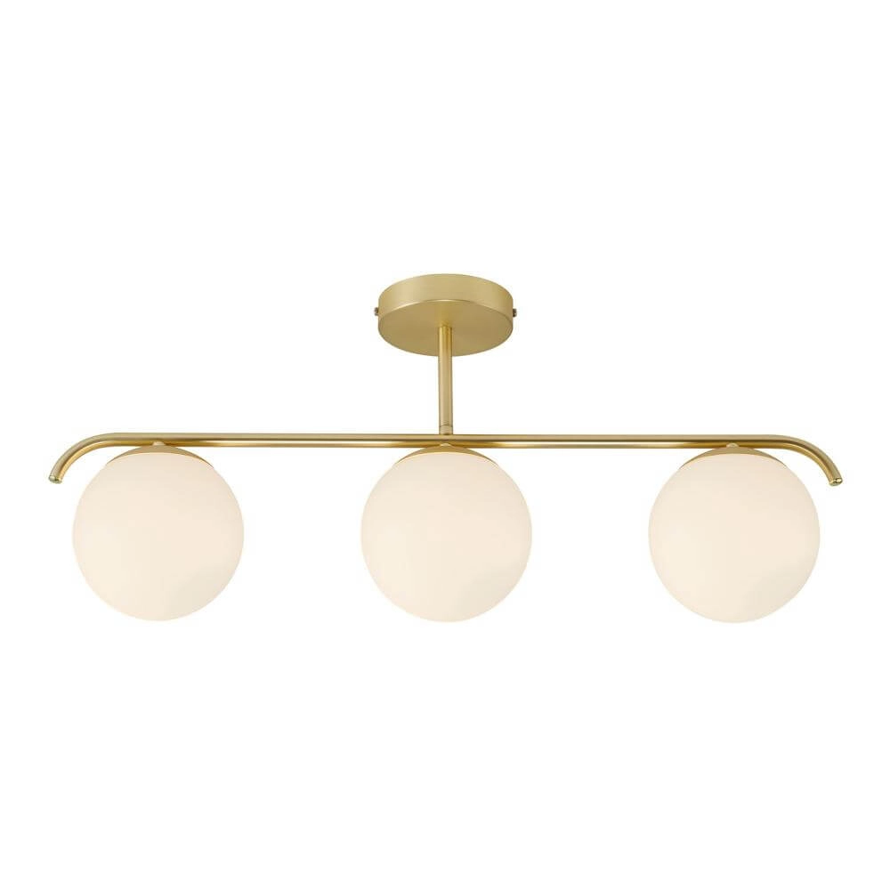 Design plafondlamp Grant messing 3-lichts Nordlux 5704924001147