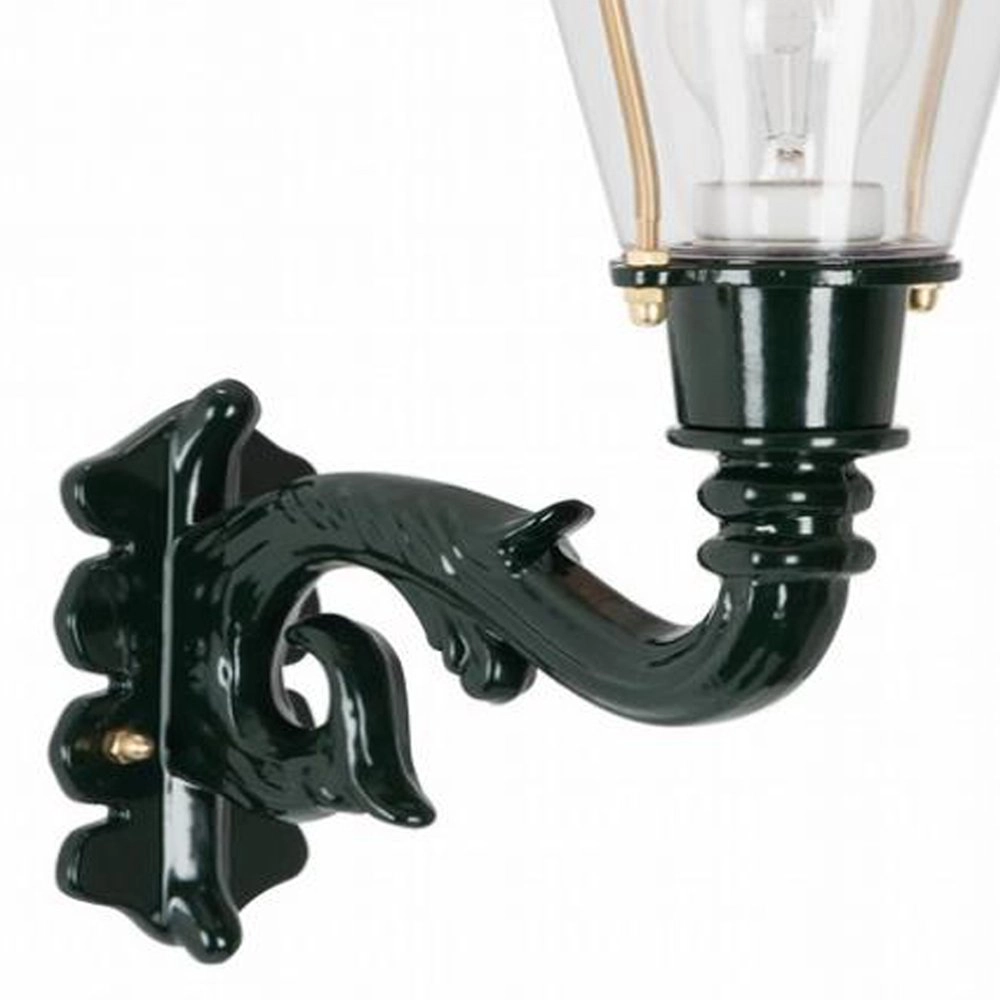 Nostalgische buitenlamp Hoorn zwart KS verlichting 8714732120340